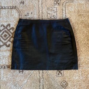 Sezane leather skirt